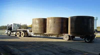 Large custom tanks bent to size